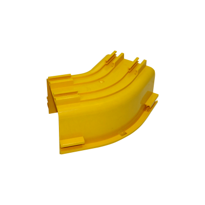 CCA-120-AQ 120x100mm Escuadra 45º Plana Amarilla PC+ABS LSZH Conector Macho