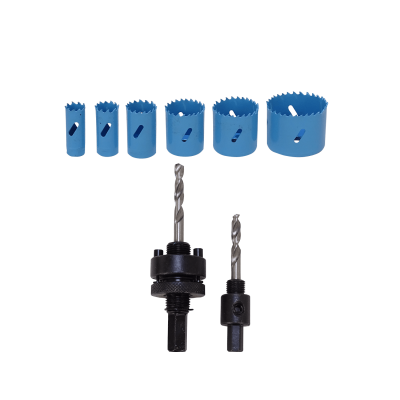 F3258 FERRETOOLS 6-Brocas Corona Madera 19-64mm 3/4-2 1/2pulg Set-9-unidades