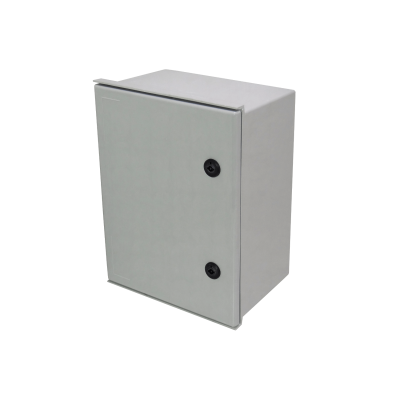 TIP-43 TIBOX 400x300x200mm Armario Estanco de Poliéster Gris IP65 RoHS con Placa de Montaje