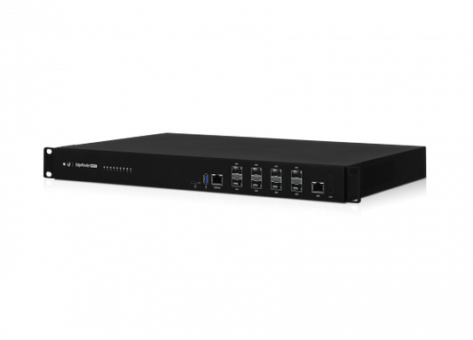 ER-8-XG Enrutador UBIQUITI 16 núcleos hasta 1,8GHz, soporte BGP/Multicore, 1-1000, 8 puertos SFP+ 10G, consola RJ45, almacenamiento USB