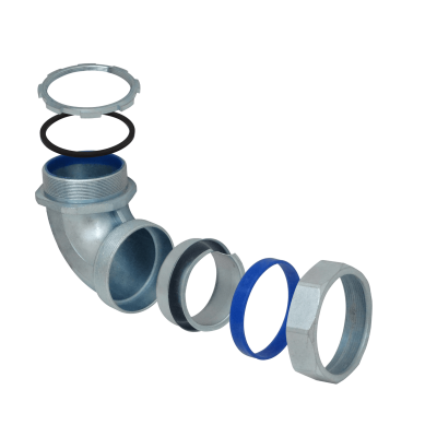 M75-SAC Metalico 75mm Conector Prensa Estopa para Flexible Aislacion IP65