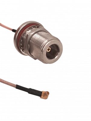 ACMMCX MKTK 34cm Cable Adaptador MMCX-Macho N-Hembra para CA411/433