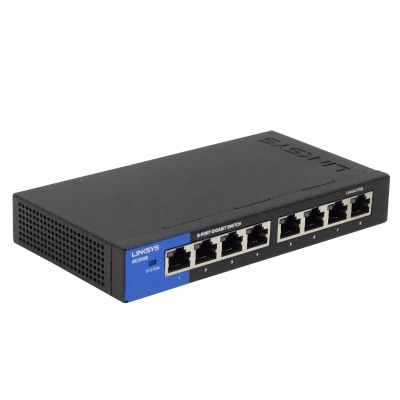SE3008 LINKSYS Switch de Escritorio 8 Puertos 10/100/1000 Gigabit No Administrable No Rack 169x90x27mm