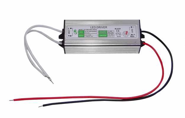F900-30W Controlador LED de 30W 900mA Salida: 25-40V (Alta Frecuencia) Entrada: 90-265VAC IP67