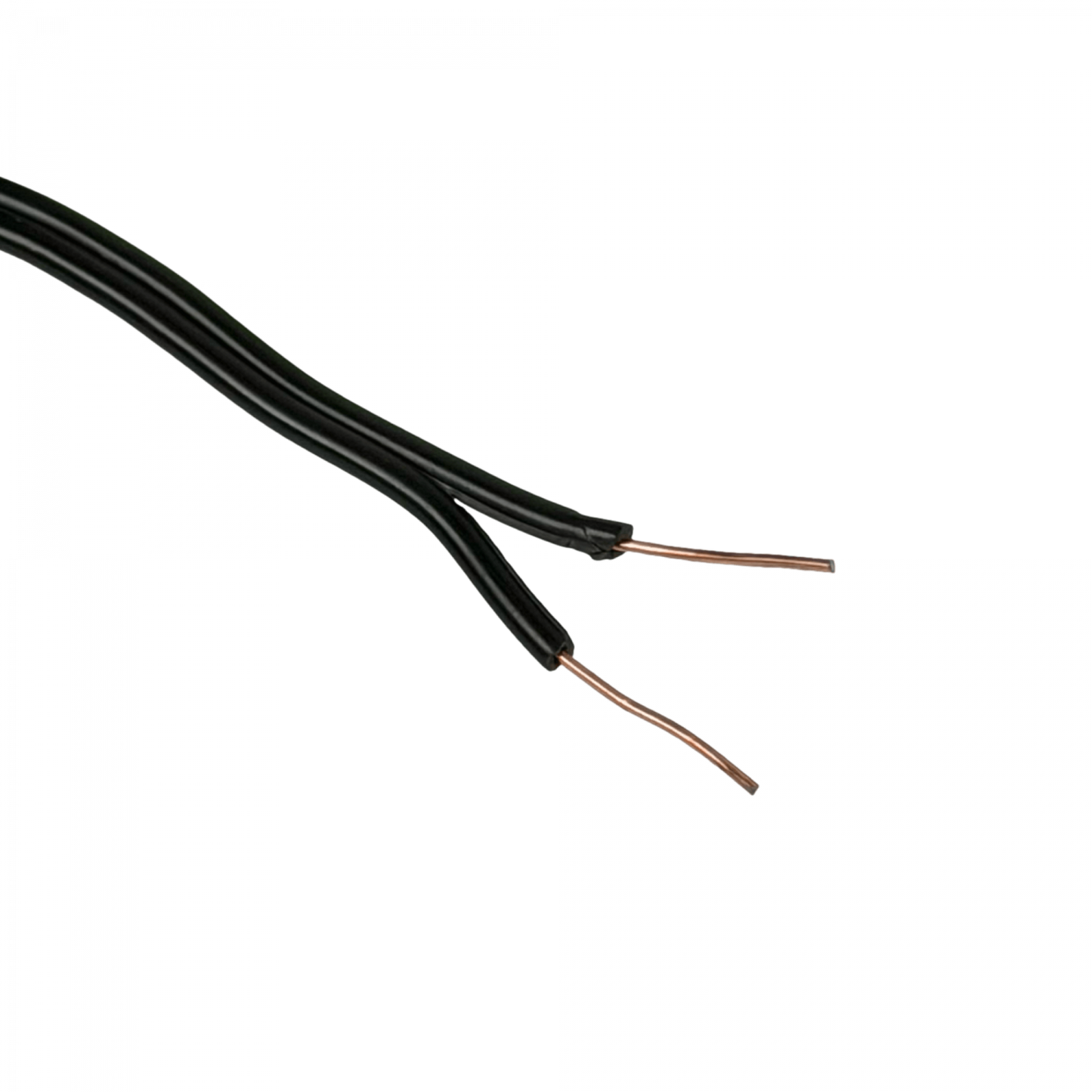 2X18AN-CCA 2x18AWG CCA 100mt Unifilar Negro Gemelo Cable Alimentación 2x0,81mm2