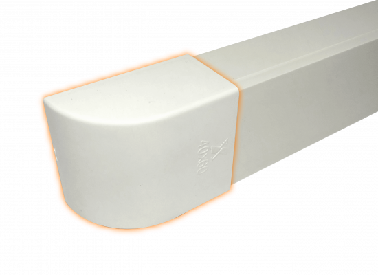 QN6F LINKCHIP 60x40mm Tapa Terminal Blanca CCA-6040-TF. para Canaleta QN6W.