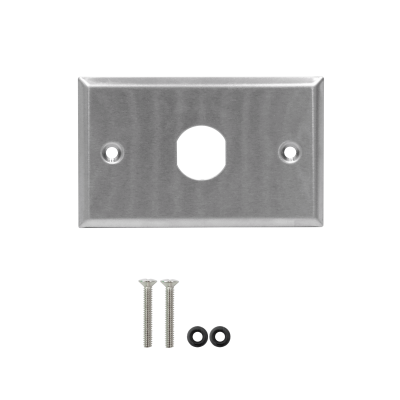 FPM1 TRIMERX 1-Placa Frontal Industrial Metálica requiere/KP6IT 70x114mm