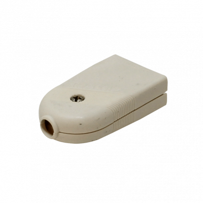 EHV2PTW KALOP Conector Hembra 2P+T Blanco 10A Enchufe móvil con puesta a tierra KL44422
