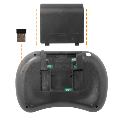 MINI-TECLADO Teclado Compacto sin Cables 2,4GHz con Touchpad Integrado USB, requiere pilas AAA BL-5C