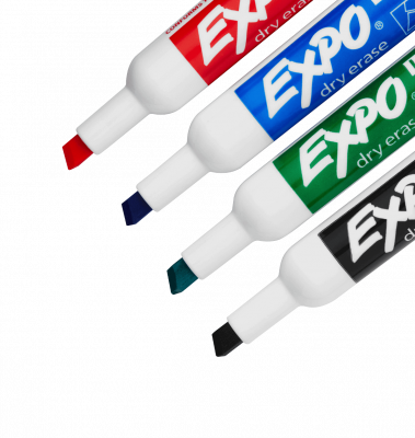 SHAPI-KIT EXPO Set Borrador y 4 Marcadores Borrables Negro Azul Rojo Verde para Pizarra 1929180