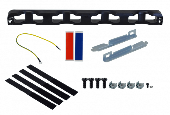 PPF24F FURUKAWA Panel de parcheo metálico de 1 unidad de rack para 24 conectores Keystone, sin carga, vacío, código 35050000