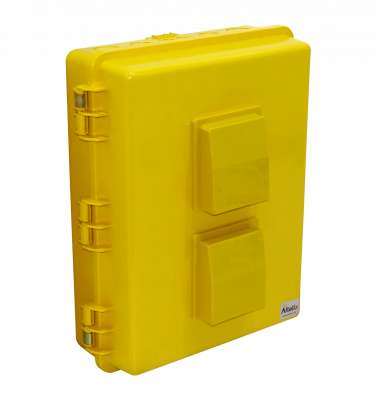 NP171406YV ALTELIX Con Rejilla Amarilla 432x355x152mm IP55 Cofre de Exterior NEMA3 PC+ABS