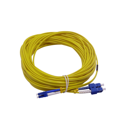 JFSLC15 15mt LC-SC/UPC MonoModo SM Duplex Jumper Cable Fibra 9/125um 3mm