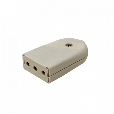 EHV2PTW KALOP Conector Hembra 2P+T Blanco 10A Enchufe móvil con puesta a tierra KL44422