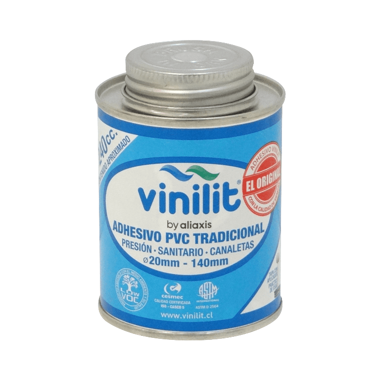 VINILIT-240 VINILIT 240cc Envase Pegamento PVC 120x16mm 70x25mm incluye-aplicador