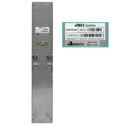 AM-5G17-90 UBIQUITI antena sectorial 17dBi apertura 90 grados 5GHz 2 conectores RP-SMA doble cadena 2x2 requiere Rocket