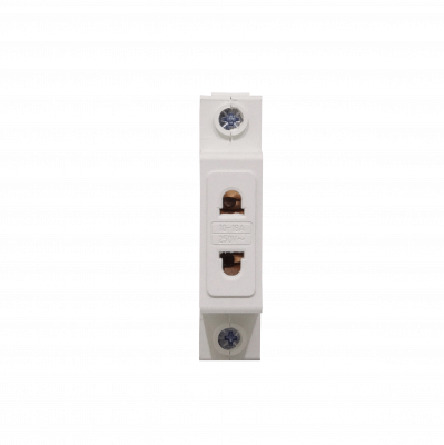 ENCHUFE-DIN. Enchufe 10/16A sin-Tierra Americano-Hembra para Riel Din Ancho-18mm
