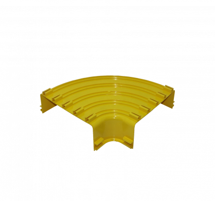 CCA-360-APM 360x100mm Angulo 90º Plano Amarilla PC+ABS LSZH Macho