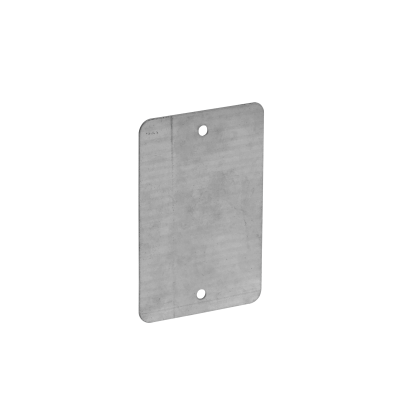 FPCWM-2Z Tapa Ciega Metálica Zincada 103x66mm para Caja de 75x116mm Tipo Chuqui 5/8