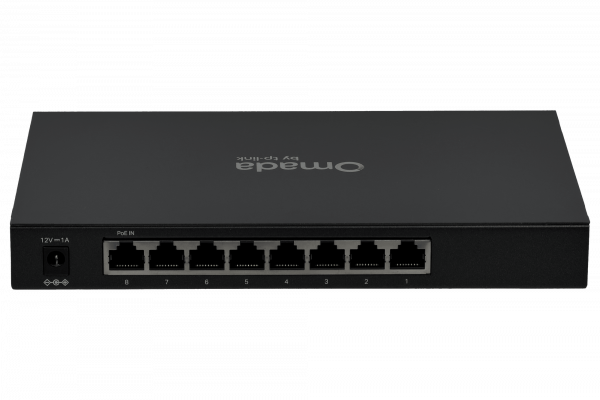 TL-SG2008 TP-LINK Switch Inteligente Metálico de 8 Puertos-1000 Fuente-externa-12V no-Rack T1500G-8T