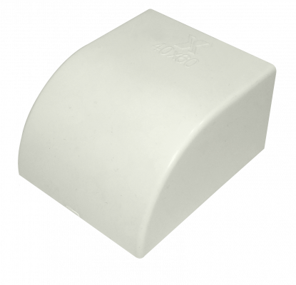QN6F LINKCHIP 60x40mm Tapa Terminal Blanca CCA-6040-TF. para Canaleta QN6W.