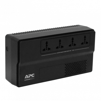 BV500 APC UPS de respaldo 500VA/300W, 4 salidas universales, regulador AVR, batería interna 1x4.5Ah, incluye conector Anderson, color blanco 32WH