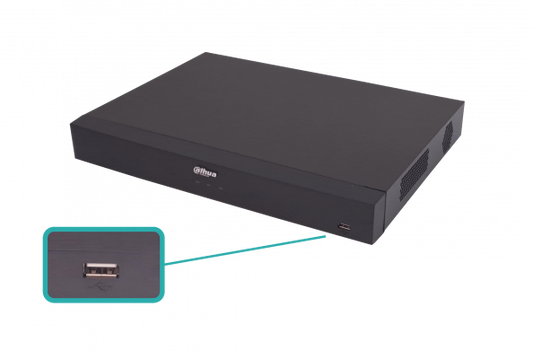 DVR-32 DAHUA Grabador de Video Digital XVR4232AN-I de 32 Canales BNC-Híbridos/IP, 2 Discos SATA de 8TB, LAN-100, HDMI, VGA, USB y RS485