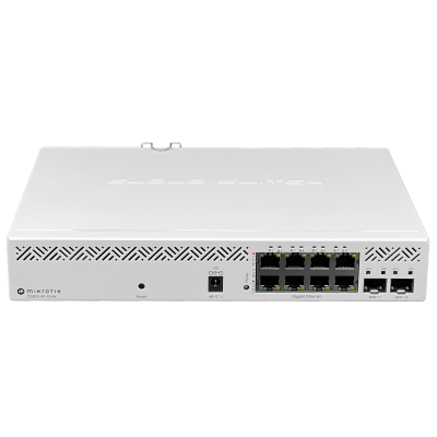CSS610-8P-2S+IN MIKROTIK 8-1000-PoE 140W-total 2-SFP+10G Switch Rackeable 100-240VAC 48-57VDC
