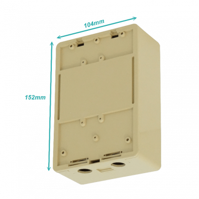 BOX30PAIR Caja de Distribución Vacía para 30 Pares con Soporte para 3 Regletas de Conexión KRONE