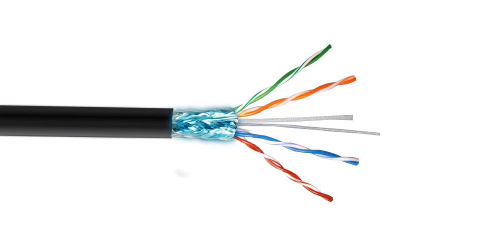 CBXL-SN1 LINKMADE 100mt Cat5E F/UTP Exterior PE Solid Unifilar Cable Negro