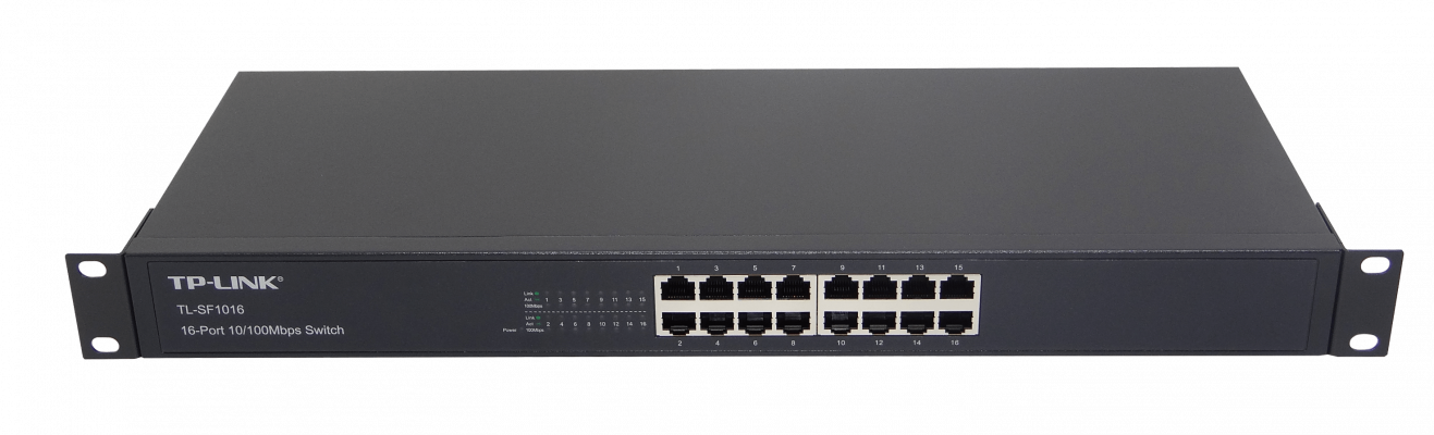 TL-SF1016 TP-LINK 16-100 Conmutador no-Administrable Rack 10/100