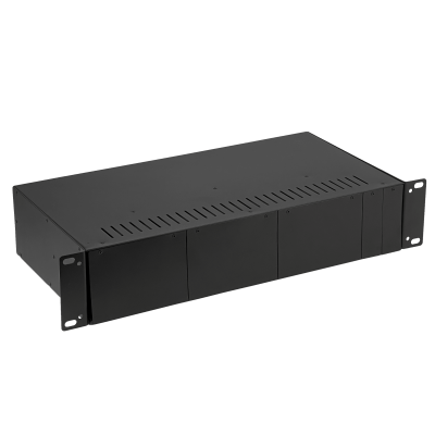 MC1400 Bastidor para rack con capacidad para 14 convertidores de medios de la serie MCxxx, con doble fuente de alimentación