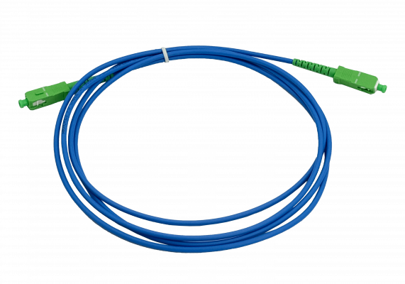 JBSAA2 Jumper de fibra óptica simplex monomodo blindado LSZH de 2 metros con conectores SC/APC a SC/APC de 3.0 mm de diámetro y núcleo de 9/125 µm