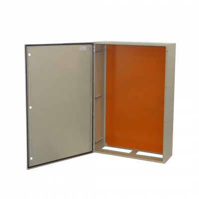 ST8-1230 TIBOX Armario o Gabinete Metálico de 1200x800x300mm en Chapa de Acero, Color Beige, Grado de Protección IP65, Sin Cerradura (1 Cuerpo)