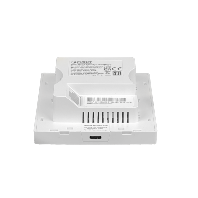 WDAP-W18 PLANET 1800AX 1-1000 2,4/5GHz 600/1200mbps USB-C 1800AX Punto de Acceso WIFI6 de Pared