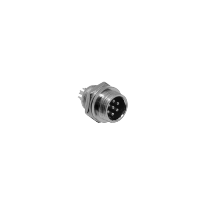 GX12MC-7 Conector de panel macho 7 contactos tipo aviación GX12 soldable