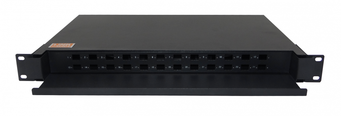 CFR24CL-D. LINKMADE Corredera 24-SC 48-LC Panel Fibra 1U necesita-Acoplamientos-Rectangulares