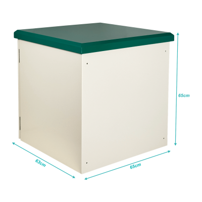 RK10-6LE LINKMADE Gabinete Rack 10U 614x600mm Exterior Muro/Poste IP65 con Bandejas, Ventilación y PDU