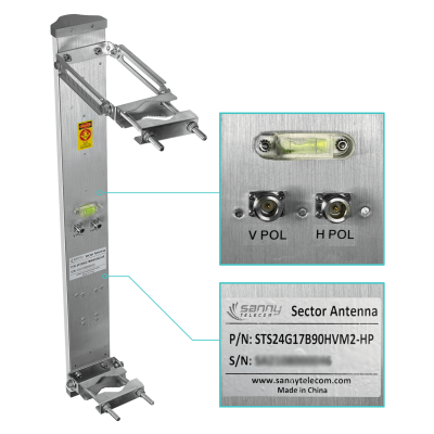 SEC-2G17-90 SANNY 17dBi 90-Grados 2,4GHz 2-N-Hembra Antena Sectorial
