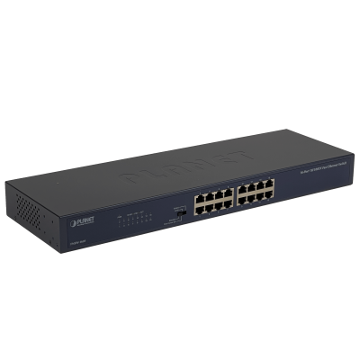 FNSW-1601 PLANET 16-100 Conmutador no-Admin-Capa2 Bastidor 220V-Directo Selector-4-funciones