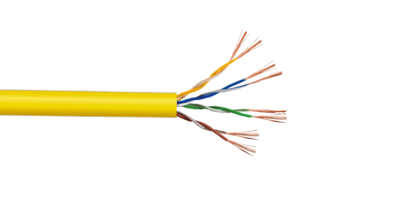 CBL-MM3 Cable multifilar UTP de cobre Cat5E color amarillo de 300 metros para patch LINKMADE
