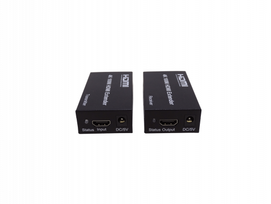 HDMI-UTP Extensor HDMI 4K por Cable de Red UTP CAT5E/CAT6 hasta 100 Metros con Fuente 5V 1A Incluida