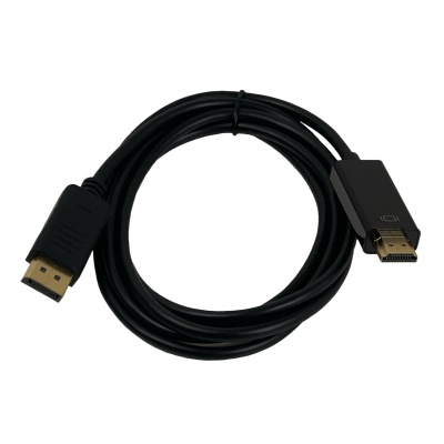 DPHDMI-2MM Cable conector DisplayPort macho a HDMI macho, longitud 1.8 metros (180cm), color negro