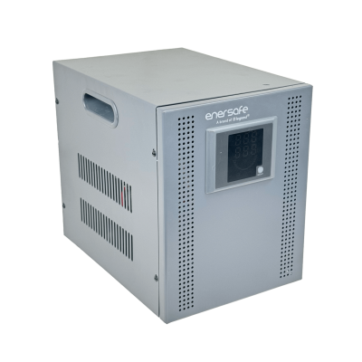 AVR5000. ENERSAFE Estabilizador Voltaje 5KVA 4500W 0,9 164-260VAC Bornes Monofásico