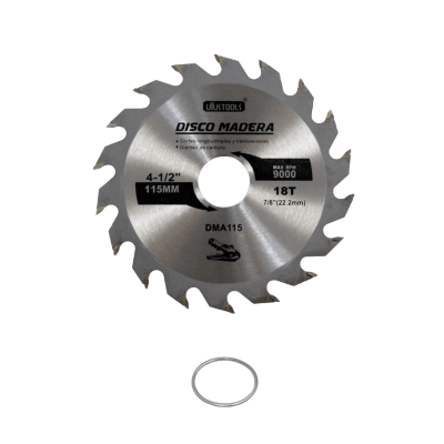 MAD4-18T UYUSTOOLS 115mm 18T 22,2mm Hoja Corte Herramienta Madera Carburo DMA115