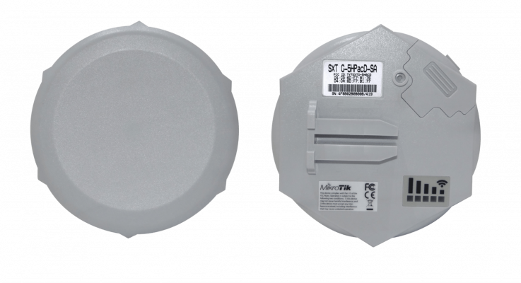 RBSXTG-5HPACD-SA MIKROTIK Radio de Exterior 5GHz-AC Ganancia 13dBi Apertura 90º Potencia 1300mW Puerto 1-1000 1-USB Configuración 2x2 Nivel 4 Serie SXT-SA5-ac