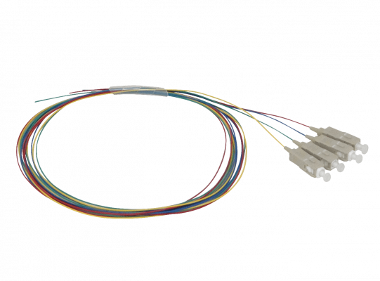 JFMC-4 SC/UPC OM1 Multimodo 1,5 Metros 4-Unidades Pigtail LSZH 62.5/125µm 0,9mm 150cm