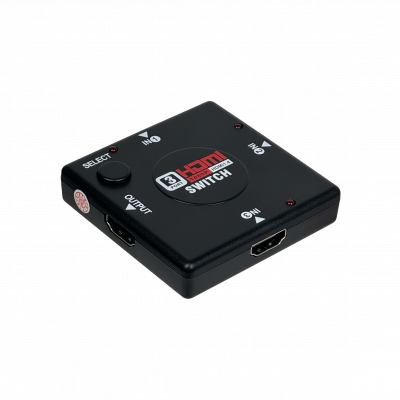 XTA-300 Conmutador 3-entradas 1-salida 4-HDMI-H v1.2 1920x1200 1080p 225MHz 6x6x1,5cm