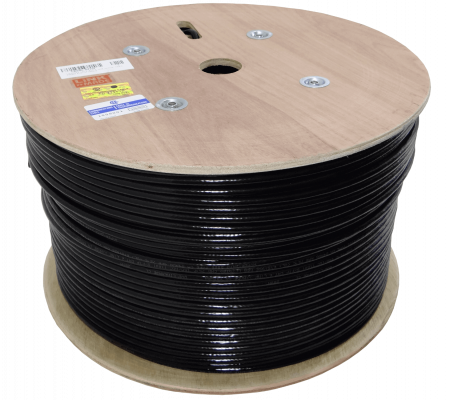 CBX6L-SFN3 LINKMADE Bobina 300mt SF/UTP Intemperie Cat6 Negro Unifilar
