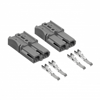 BTAA40 conector Anderson SB40 de 40 amperios 5mm dos unidades color gris terminales de enchufe macho